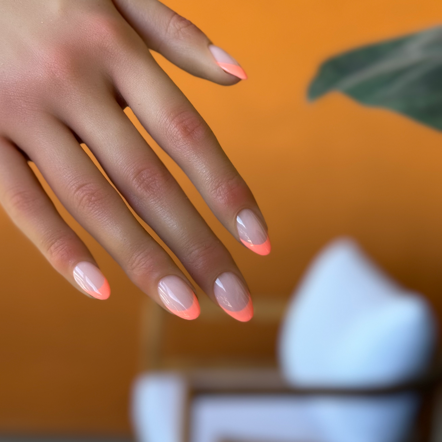 Coral French Tip